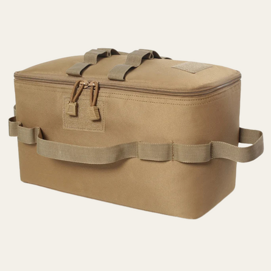 CampBox – Faltbare Outdoor-Aufbewahrungstasche mit Extra-Stauraum (34 × 17 × 19 cm)