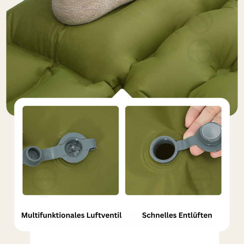 AirComfort Pro – Aufblasbare Campingmatte mit integriertem Kissen