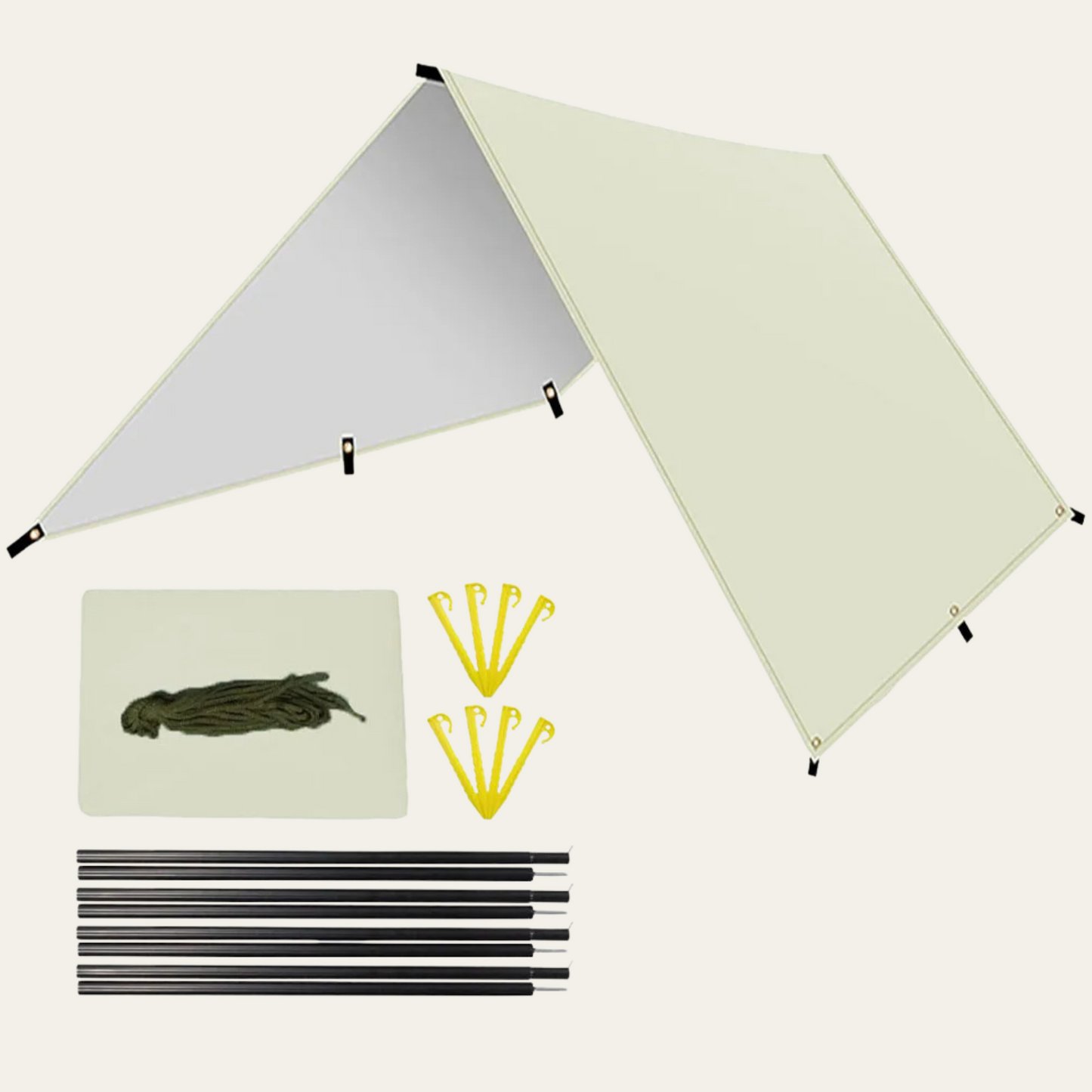 Stormcover Ultra – Wasserdichte Camping-Plane mit UV-Schutz, vielseitig & extra groß für Gruppen & Outdoor-Schutz