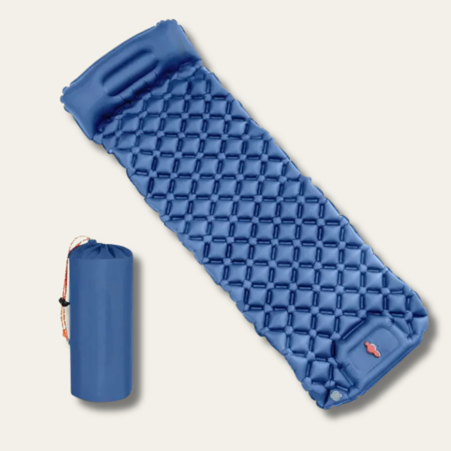 Trekluft Pro – Ultraleichte Isomatte mit integrierter Fußpumpe & Kissen, robust & kompakt für 3-Jahreszeiten