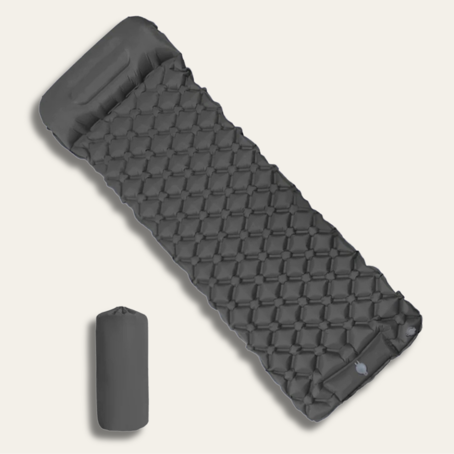 Trekluft Pro – Ultraleichte Isomatte mit integrierter Fußpumpe & Kissen, robust & kompakt für 3-Jahreszeiten