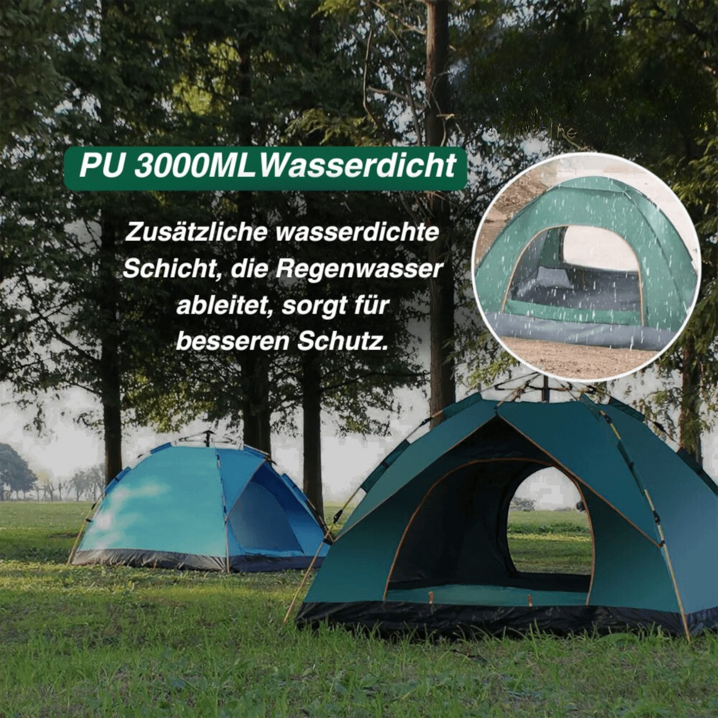 Sturmzelt Rapid – 2-Personen-Zelt mit Schnellaufbau, wetterfest & kompakt für Outdoor-Abenteuer