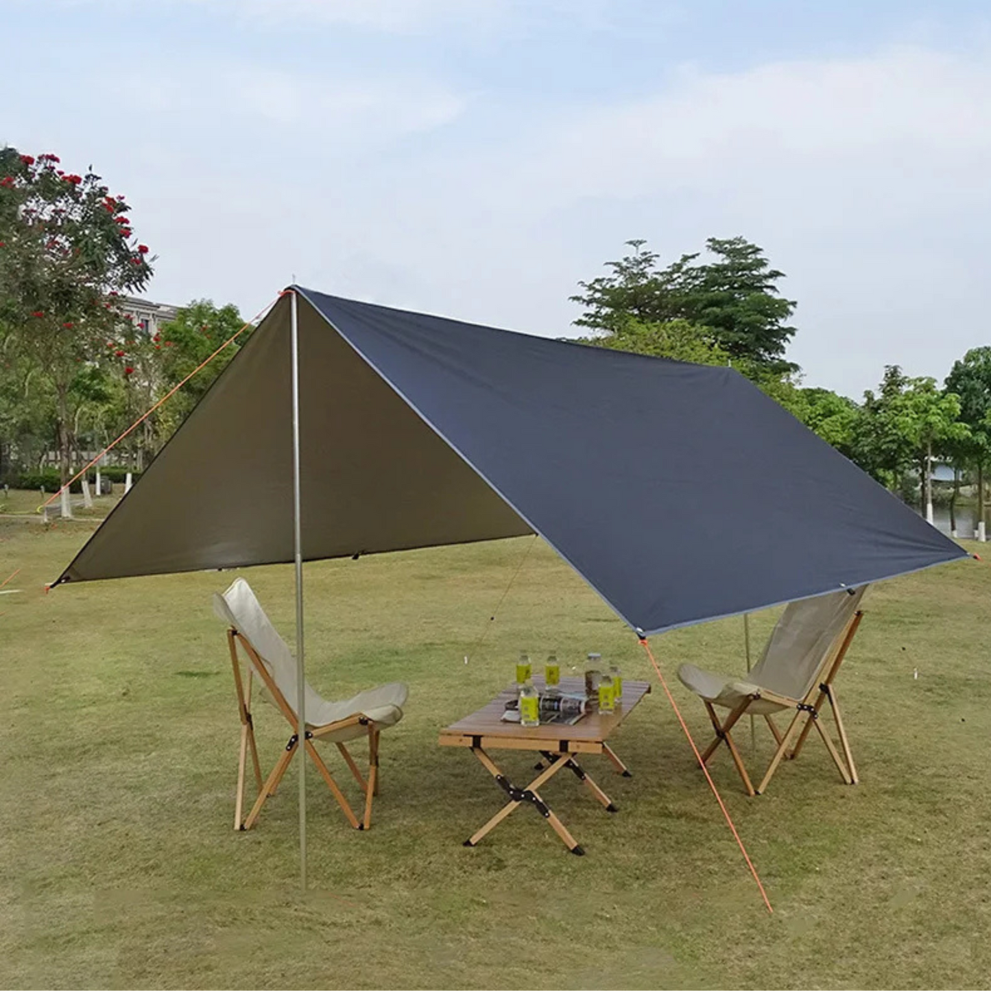 Skyshield Octa – Ultraleichte Camping-Plane mit UV- & Regenschutz, 9–12 m² Abdeckung für Outdoor & Zeltüberdachung