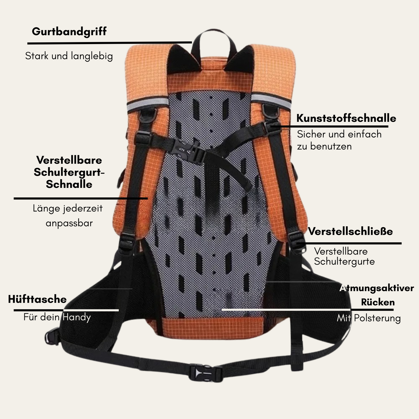 AeroTrail™ 40 – Ultraleichter Wanderrucksack 35–40 L für Outdoor & Alltag