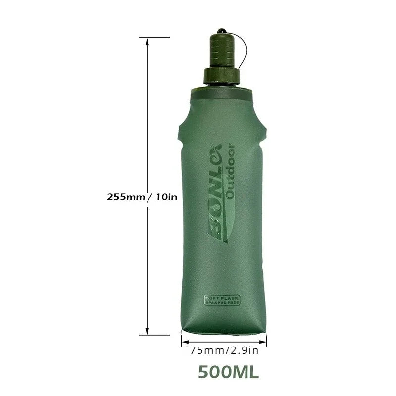 Wanderblase – 500ml Ultra-Leicht Trinkflasche für Outdoor & Sport