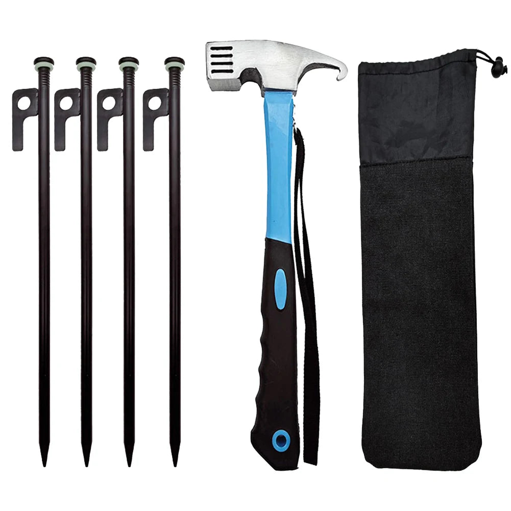 Heavy-Duty Tent Peg & Hammer Kit – Das Komplettset für stabile Outdoor-Abenteuer