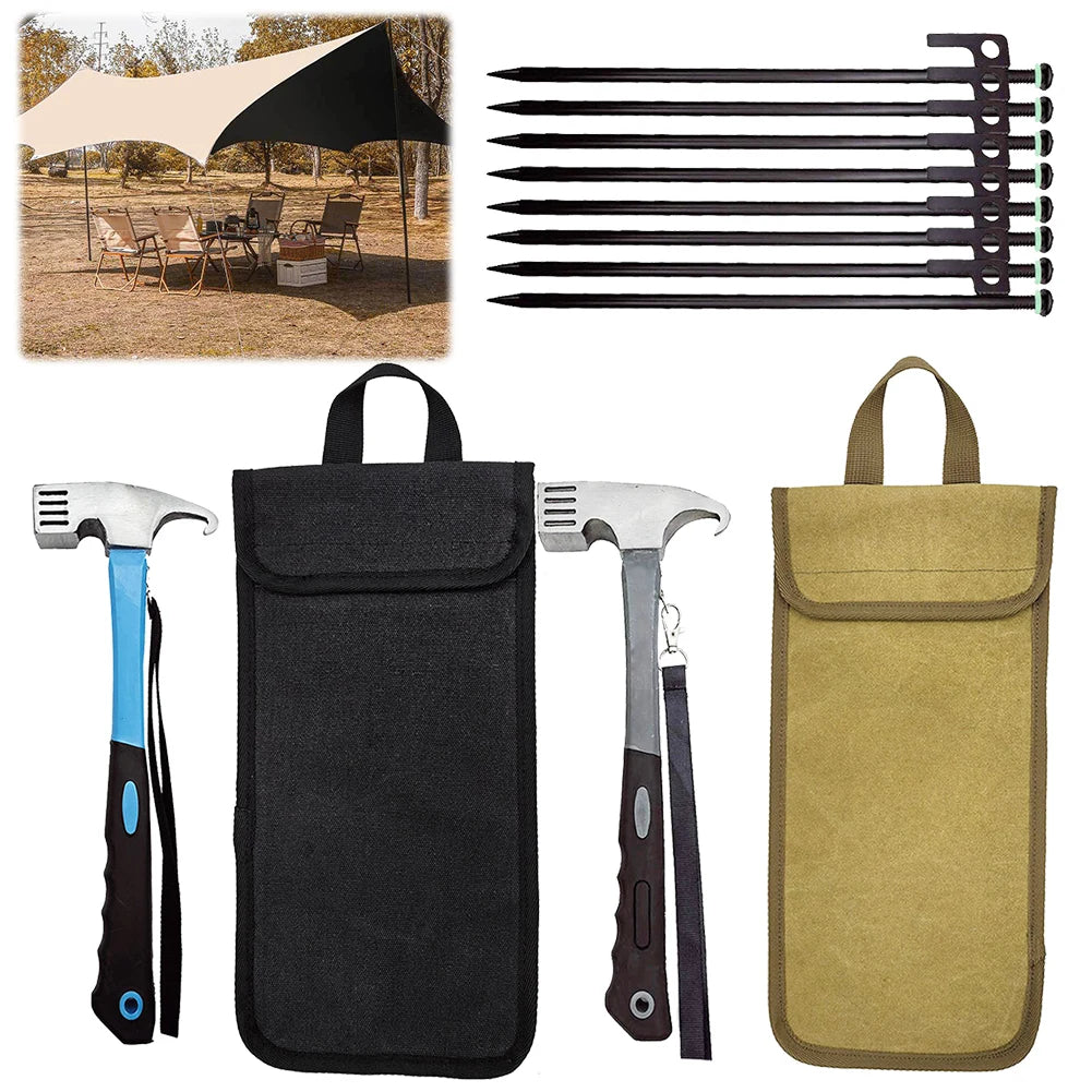 Heavy-Duty Tent Peg & Hammer Kit – Das Komplettset für stabile Outdoor-Abenteuer