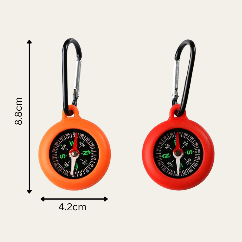 ClipCompass Duo – Outdoor-Kompass mit Silikonhaken oder als Pocket-Version