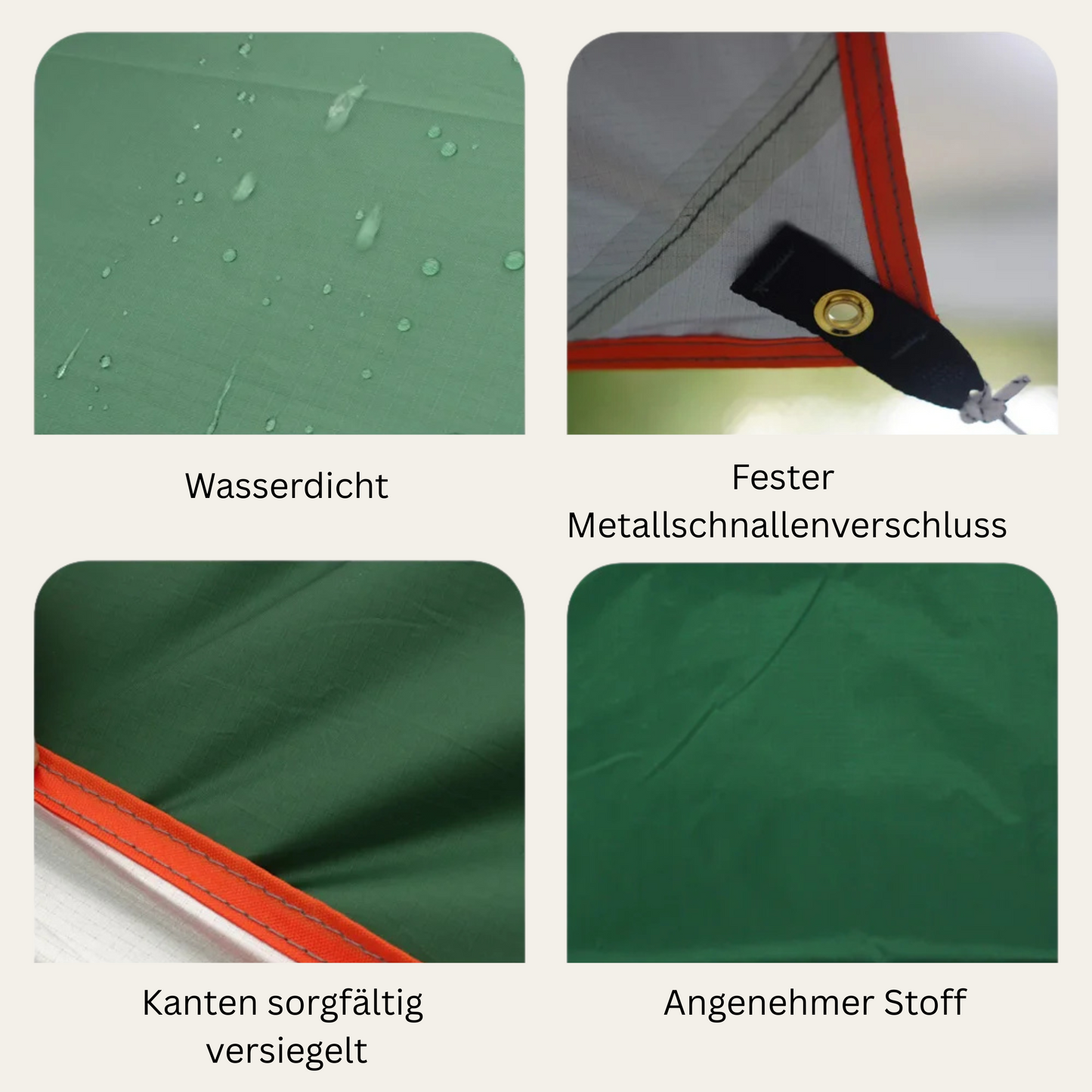 Skyshield Octa – Ultraleichte Camping-Plane mit UV- & Regenschutz, 9–12 m² Abdeckung für Outdoor & Zeltüberdachung