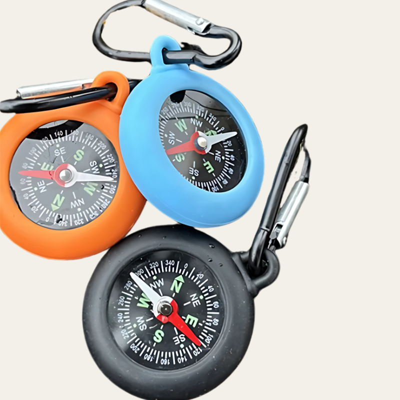 ClipCompass Duo – Outdoor-Kompass mit Silikonhaken oder als Pocket-Version