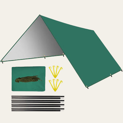 Stormcover Ultra – Wasserdichte Camping-Plane mit UV-Schutz, vielseitig & extra groß für Gruppen & Outdoor-Schutz