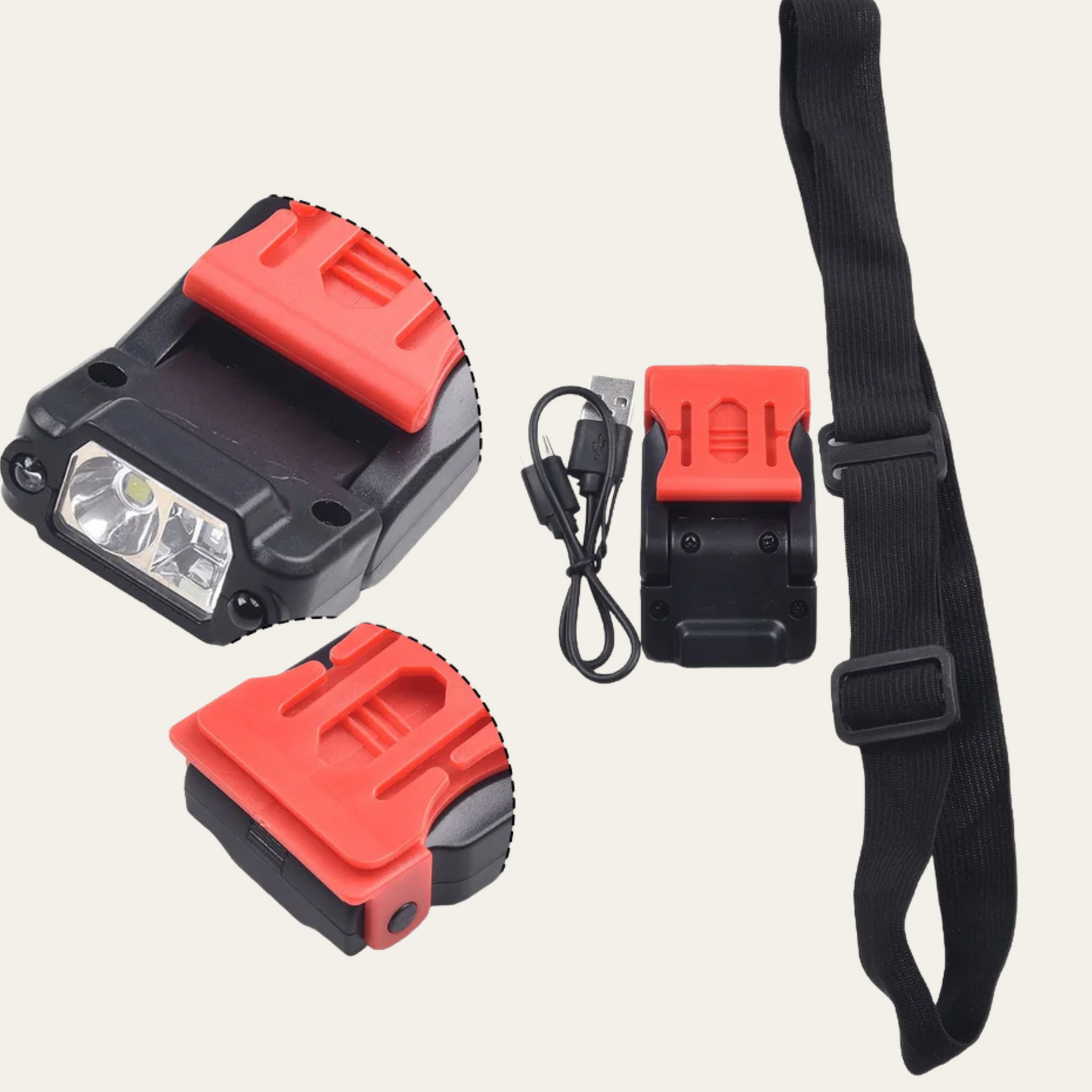 SmartBeam – Intelligente LED-Stirnlampe mit Gestensteuerung & USB-Aufladung (1000 Lumen)