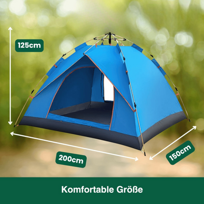 Sturmzelt Rapid – 2-Personen-Zelt mit Schnellaufbau, wetterfest & kompakt für Outdoor-Abenteuer