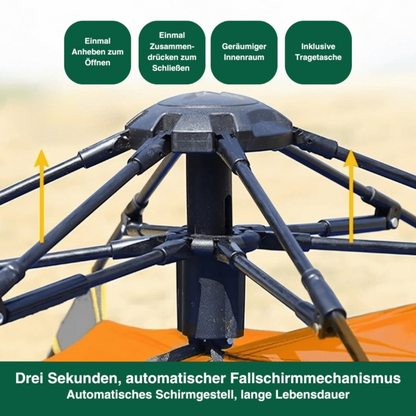 Sturmzelt Rapid – 2-Personen-Zelt mit Schnellaufbau, wetterfest & kompakt für Outdoor-Abenteuer