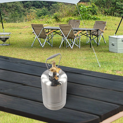 SteelFuel Pro – Wiederbefüllbare Camping-Gasflasche aus Edelstahl (1,35–4,0 L)