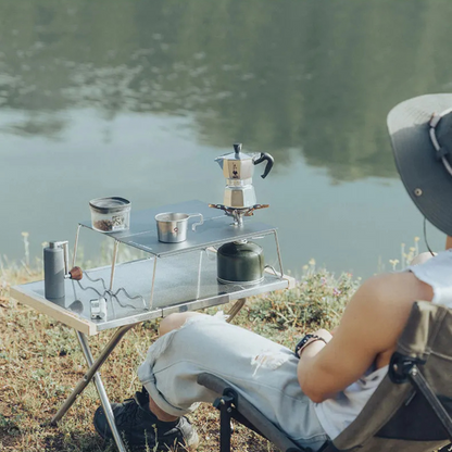 TrekForge Tisch – Rocket Stove Combo Tisch (faltbar & hitzebeständig)