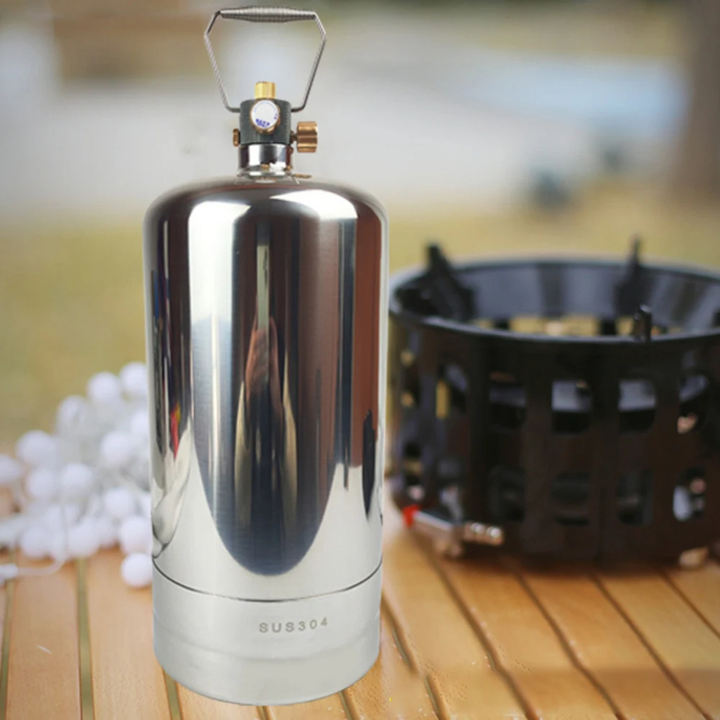 SteelFuel Pro – Wiederbefüllbare Camping-Gasflasche aus Edelstahl (1,35–4,0 L)