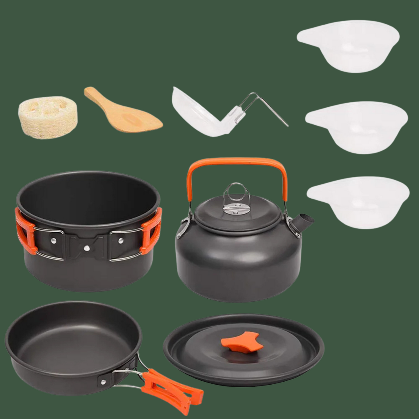 TrailChef UltraLight – Kompaktes Outdoor-Kochset aus Aluminium (wahlweise 3- oder 11-teilig)