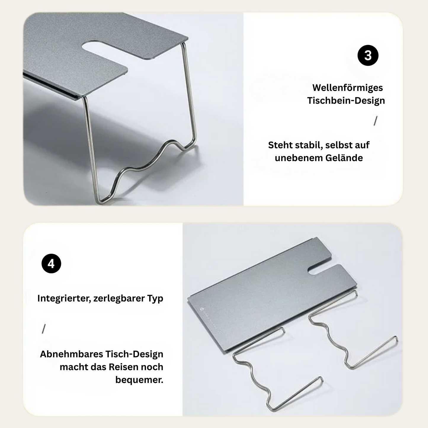 TrekForge Tisch – Rocket Stove Combo Tisch (faltbar & hitzebeständig)