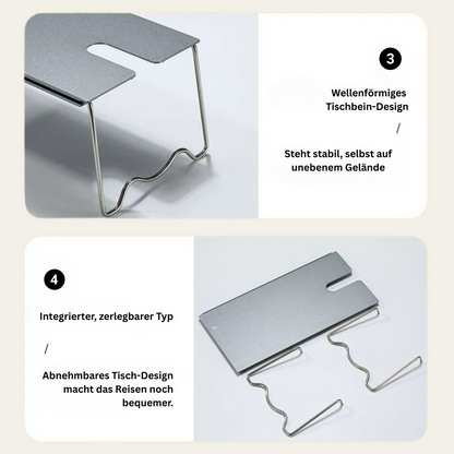 TrekForge Tisch – Rocket Stove Combo Tisch (faltbar & hitzebeständig)