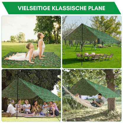 Stormcover Ultra – Wasserdichte Camping-Plane mit UV-Schutz, vielseitig & extra groß für Gruppen & Outdoor-Schutz