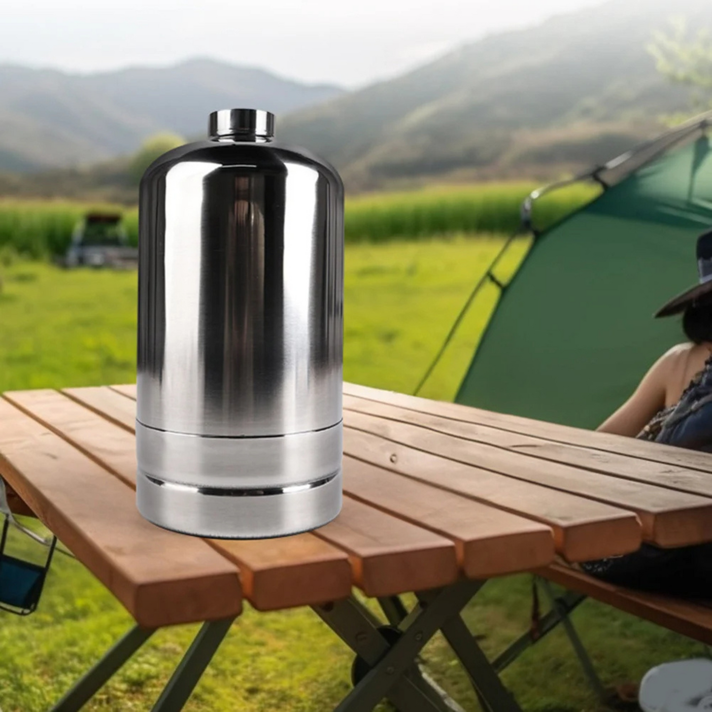 SteelFuel Pro – Wiederbefüllbare Camping-Gasflasche aus Edelstahl (1,35–4,0 L)