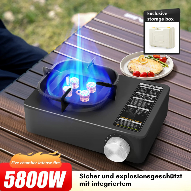 HeatRanger 5800 – Windresistenter Outdoor-Gaskocher mit Überdruckschutz (5,8 kW)