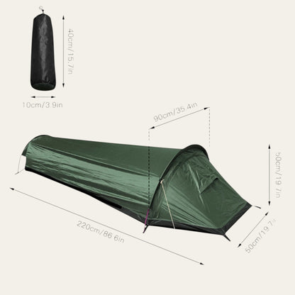 Wanderhülle Solo – Ultraleichtes 1-Personen-Zelt, wasserdicht & atmungsaktiv