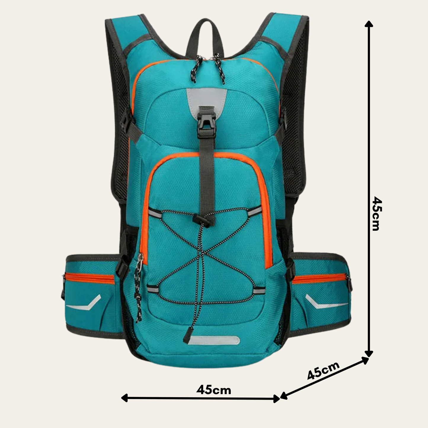 Peakflow 18 – Wasserdichter Outdoor-Rucksack mit Reflektorstreifen