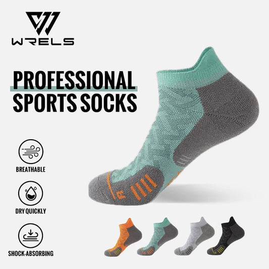 1/2/3Pairs Professional Marathon Running Sock Outdoor Sports Fitness Thickened Cushioned Short Tube Low Cut Boat Ankle Socks