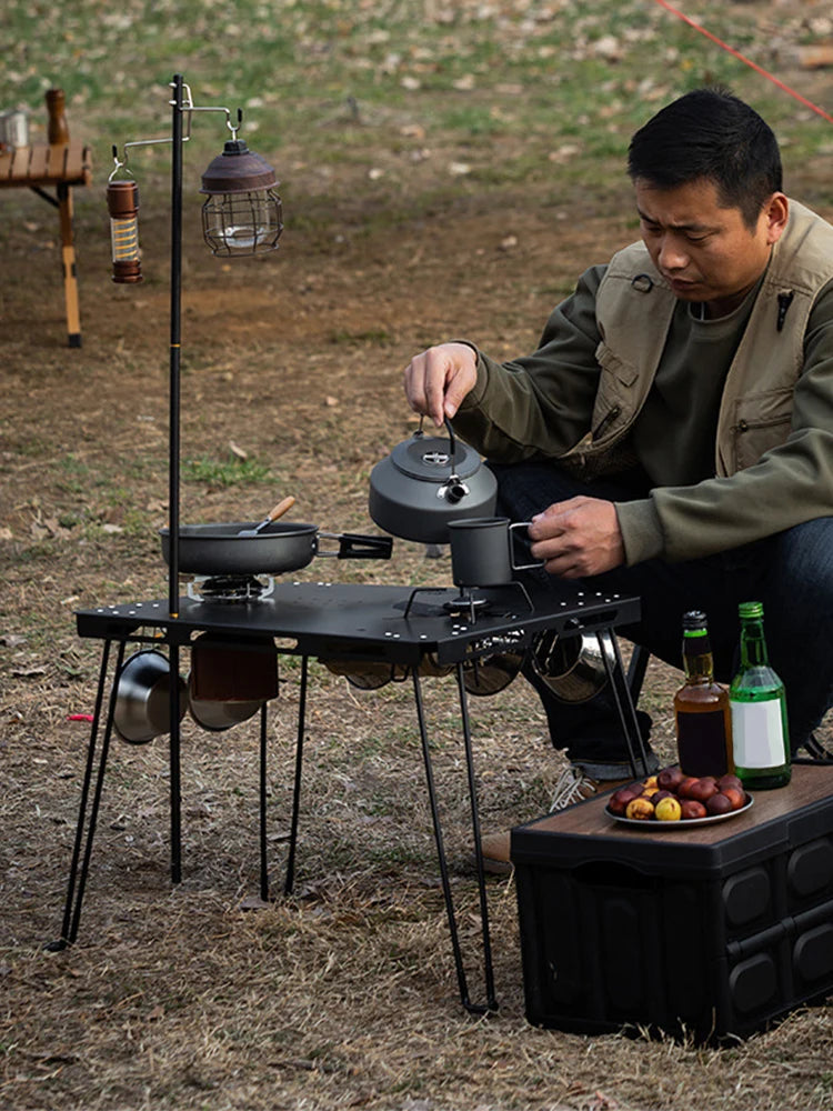 KlappBein Set FlexiStark – Faltbare Tischbeine für DIY-Tische & Campingmöbel (32 cm / 42 cm)