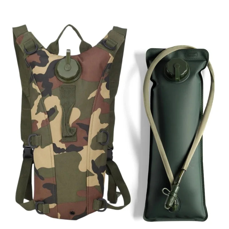 AbenteuerDurst – Leichter Trinkrucksack mit 3L Trinkblase & Rückenfach