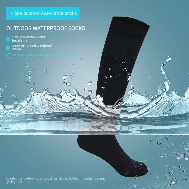 Knielange Wasserdichte Outdoor-Socken – Für Harte Wetterbedingungen Gemacht