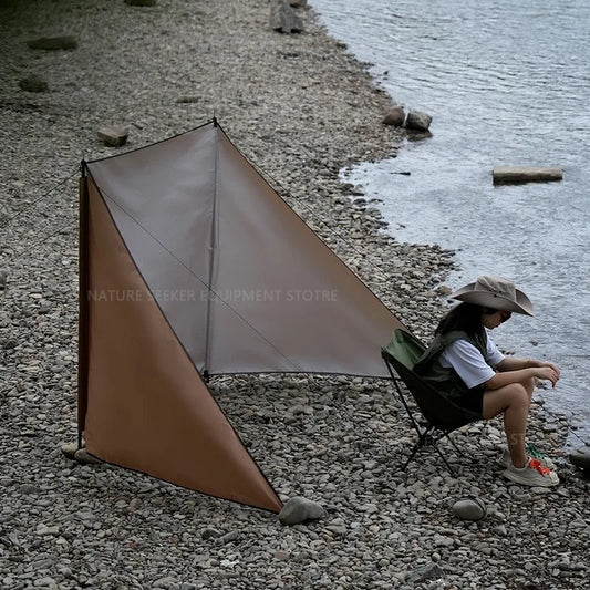 Windguard Flex – Robuster Outdoor-Windschutz, faltbar & wetterfest für Strand, Camping & Picknick