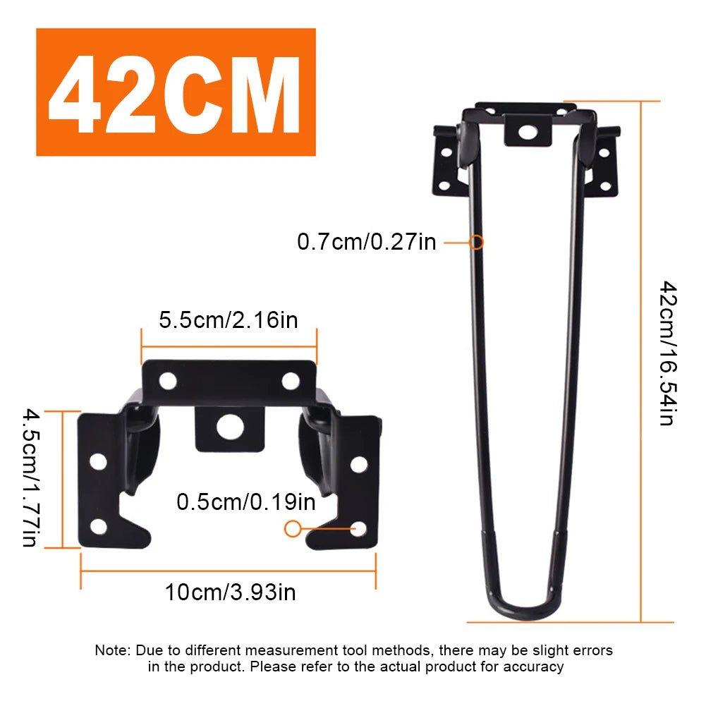 KlappBein Set FlexiStark – Faltbare Tischbeine für DIY-Tische & Campingmöbel (32 cm / 42 cm)