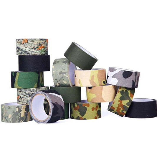 5Meters Self Adhesive Camo Tape Camouflage Tape Wrap Stretch Bandage For Outdoor Camping Hunting Stealth 1.96in x 5.5yards
