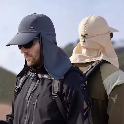 TrailShield 360° Sonnenhut mit Nackenschutz – Für Outdoor-Abenteuer mit Rundum-Schutz