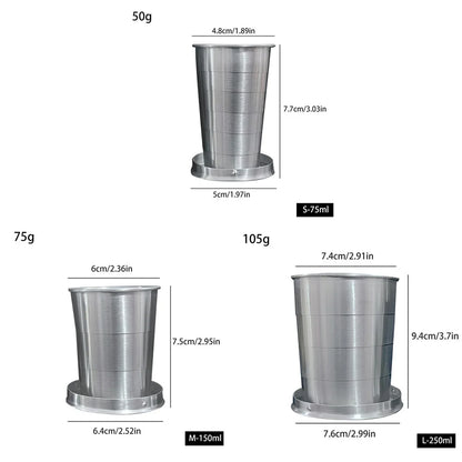 Faltbarer Edelstahl-Reisebecher – Dein stilvoller Begleiter unterwegs!