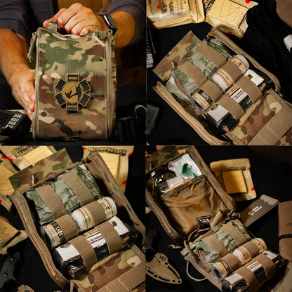 Rhino Rescue Tactical Erste-Hilfe-Set IFAK-002M – Outdoor Notfalltasche mit MOLLE-System