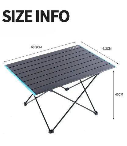 🏕️ Faltbarer Campingtisch mit Geheimtasche – Ultraleicht & Robust