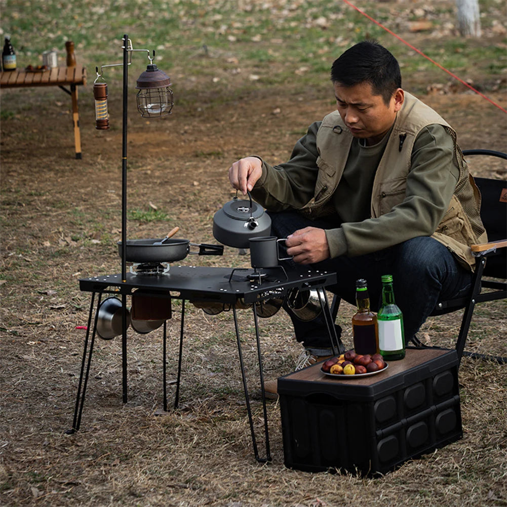 KlappBein Set FlexiStark – Faltbare Tischbeine für DIY-Tische & Campingmöbel (32 cm / 42 cm)