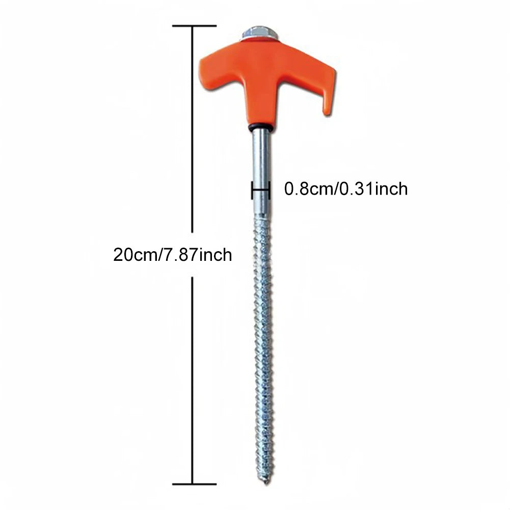 PowerGrip Tent Stakes – 8er Set Schraubheringe mit Sechskant-Aufsatz
