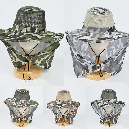 Camouflage SunShield – Atmungsaktiver Outdoor-Hut mit Nackenschutz