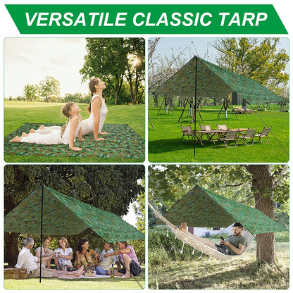 Stormcover Ultra – Wasserdichte Camping-Plane mit UV-Schutz, vielseitig & extra groß für Gruppen & Outdoor-Schutz