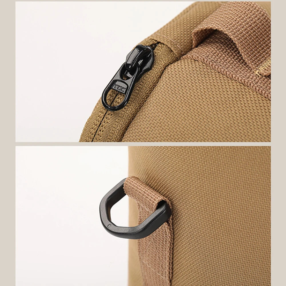 Tragbare wasserdichte Outdoor-Taschentuchbox aus Polyester - Hängender Serviettenhalter für Picknick, Camping und Wandern