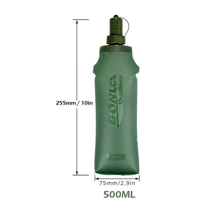 Wanderblase – 500ml Ultra-Leicht Trinkflasche für Outdoor & Sport