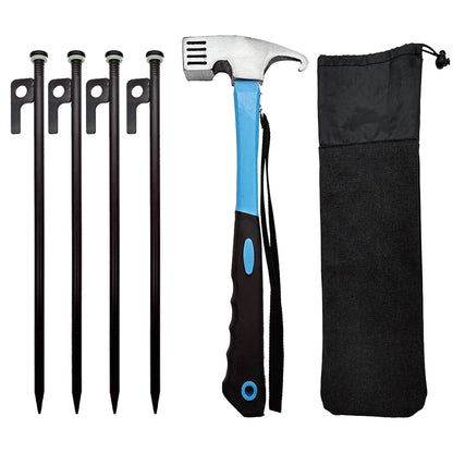 Heavy-Duty Tent Peg & Hammer Kit – Das Komplettset für stabile Outdoor-Abenteuer