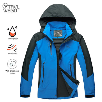 Herren Outdoor Windbreaker – Wasserdichte Trekkingjacke für Herbst & Abenteuer