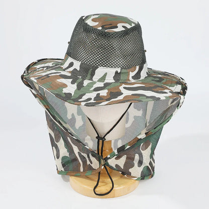 Camouflage SunShield – Atmungsaktiver Outdoor-Hut mit Nackenschutz