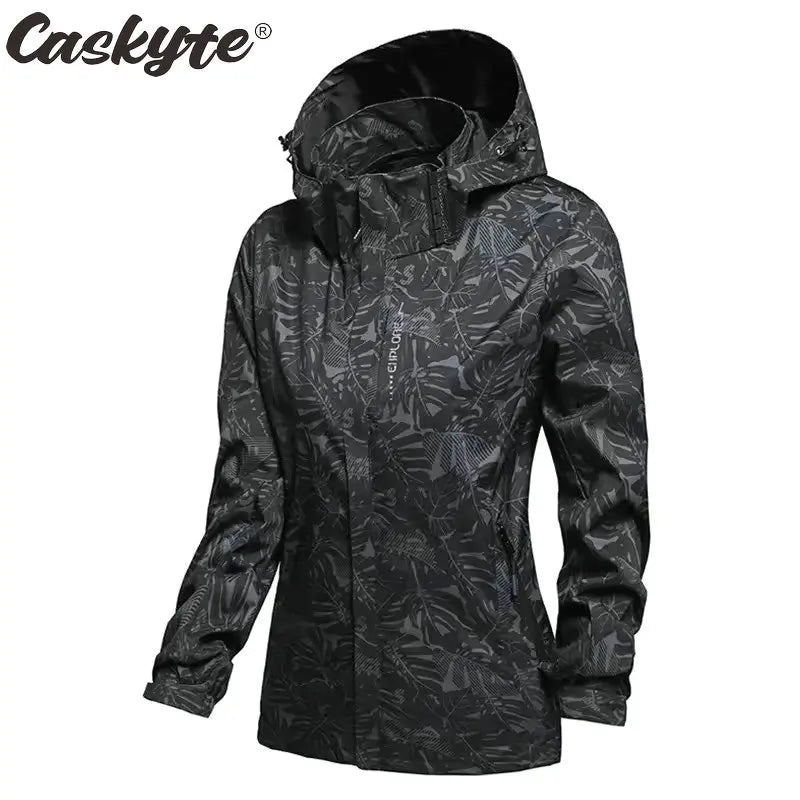 CASKYTE Damen Outdoor Windjacke – Atmungsaktiv & Wasserdicht